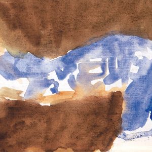 <em>Wanita Tidur,</em> 1990, Watercolour on paper,12.5cm x 21.5cm