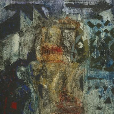 AWANG DAMIT AHMAD, <em>ESSENCE OF CULTURE SERIES</em>, 1993, Mixed media on canvas, 107cm x 91.5cm, estimate RM15,000 – 25,000