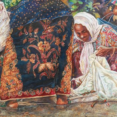CHANG FEE MING, <em>MARKET</em>, 1996, Watercolour on paper, 53cm x 72.5cm, estimate RM100,000 – 150,000